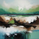 Whispers Of The Shoreline (PRT-5077-114284) - Canvas Art Print - 36in X 36in