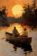 Sea-landscape-with-dstyle (PRT-7809-114143) - Canvas Art Print - 12in X 18in