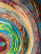 Abstract Celestial Ripples (ART-8034-114511) - Handpainted Art Painting - 24in X 32in
