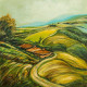 Champagne Of Teas (ART-2571-114493) - Handpainted Art Painting - 18in X 18in