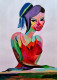 Isabel (ART-17426-114624) - Handpainted Art Painting - 13in X 16in