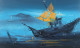 Sea And Ship  (ART-17249-114631) - Handpainted Art Painting - 48in X 30in