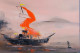Sea And Ship . 02 (ART-17249-114638) - Handpainted Art Painting - 36in X 24in