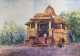 Temple Steps – Mandore Garden, Jodhpur (ART-15644-114785) - Handpainted Art Painting - 12in X 16in
