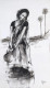 INDIAN LADY - M 100 (ART-6373-114723) - Handpainted Art Painting - 16in X 28in