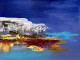 Scene, Mountain Art (ART-16470-114807) - Handpainted Art Painting - 20in X 14in
