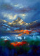Himalayas Painting (ART-16470-114805) - Handpainted Art Painting - 16in X 22in