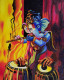 Ganpati (ART-16432-114920) - Handpainted Art Painting - 8in X 10in