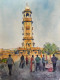 Ghanta Ghar — Jodhpur (ART-15644-114960) - Handpainted Art Painting - 9in X 12in