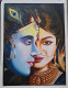 Radha Krishna Handmada Painting (ART-7555-114687) - Handpainted Art Painting - 18in X 24in