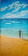 Waiting For A Big Surf (ART-1302-114975) - Handpainted Art Painting - 12in X 24in