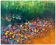 Waterlily-0028 (ART-16405-115060) - Handpainted Art Painting - 60in X 48in