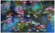 Waterlily-003 (ART-16405-115067) - Handpainted Art Painting - 60in X 36in