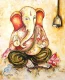 Vighnaharta The Serene Remover Of Obstacles (ART-8034-115046) - Handpainted Art Painting - 16in X 20in