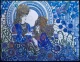 Radha And Krishna's Eternal Romance (ART-17511-115096) - Handpainted Art Painting - 18in X 13in