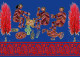 Pithora Folk Painting. Acrylic On Canvas. (PRT-16909-115128) - Canvas Art Print - 36in X 25in