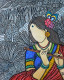 Madana-Mohini (More Charming Than Krishna) (ART-7129-115257) - Handpainted Art Painting - 16in X 20in