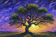 Beneath The Purple Sky (130046) (PRT-15697-115218) - Canvas Art Print - 60in X 40in