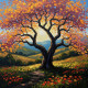 Sunlight Beneath The Cherry Crown (083629) (PRT-15697-115221) - Canvas Art Print - 60in X 60in