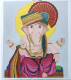 Lord Ganesh (ART-17606-115405) - Handpainted Art Painting - 24in X 24in