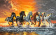 Running Horse Painting (ART-6706-115514) - Handpainted Art Painting - 36in X 24in