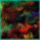 Chasing Around In Circles (PRT-1049-115591) - Canvas Art Print - 18in X 18in