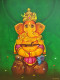 Harmony Of Ganesha (ART-15181-115686) - Handpainted Art Painting - 36in X 48in