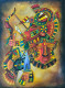 THE WARRIORS (ART-1315-115734) - Handpainted Art Painting - 22in X 30in