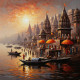 Sacred Moments By River's Edge (PRT-15697-115683) - Canvas Art Print - 60in X 60in