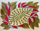 Leaves Art (ART-17605-115741) - Handpainted Art Painting - 16in X 12in