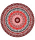 Red Mandala Of Strength And Harmony (ART-17688-115764) - Handpainted Art Painting - 16in X 16in