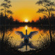 Wings Of Golden Light (PRT-15697-115796) - Canvas Art Print - 60in X 60in