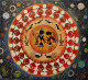 Warli Fusion Radha Krishna Painting (ART-16710-115950) - Handpainted Art Painting - 26in X 24in