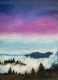 Ethereal Peaks (ART-15981-115965) - Handpainted Art Painting - 12in X 17in