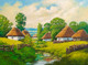Village Series (PRT_15993) - Canvas Art Print - 40in X 29in