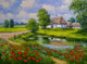 Village Series (PRT_16004) - Canvas Art Print - 37in X 28in