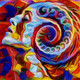 Inner Vision 3 (PRT_16018) - Canvas Art Print - 23in X 23in