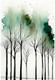 Abstact Forest (PRT_16039) - Canvas Art Print - 13in X 19in