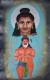 Lord Rama And Hanuman Ji (ART-17697-115983) - Handpainted Art Painting - 13in X 20in