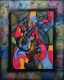 Rhythm In Colors (ART-17655-115985) - Handpainted Art Painting - 18in X 21in