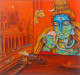 Kashi Mahima (ART-16963-115993) - Handpainted Art Painting - 25in X 25in