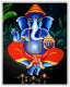 Gajanan (ART-16963-115995) - Handpainted Art Painting - 30in X 36in