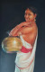Lady With Pot (ART-2078-116012) - Handpainted Art Painting - 24in X 36in