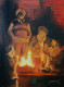 Winter Warmth (ART-8116-116067) - Handpainted Art Painting - 18in X 24in