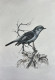 Bird Painting (ART-6706-116119) - Handpainted Art Painting - 12in X 15in