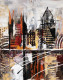 City In Motion (ART-16885-116193) - Handpainted Art Painting - 24in X 36in