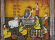 Shiv Temple (ART-5103-116246) - Handpainted Art Painting - 47in X 35in