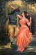 Radhakrishna (ART-3512-116240) - Handpainted Art Painting - 28in X 42in