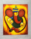 Lord Ganesha Painting (ART-6706-116315) - Handpainted Art Painting - 24in X 36in