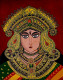 Maa Durga Handmade Painting (PRT-17633-116339) - Canvas Art Print - 19in X 24in